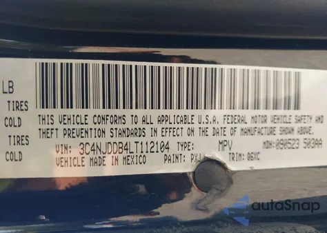 2020 Jeep Compass Trailhawk 4X4 from USA, damaged, VIN 3C4NJDDB4LT112104